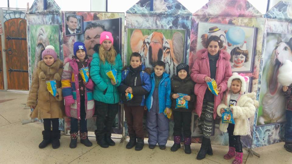 4 февраля - дети из Тубсанатория в цирке, Харьков