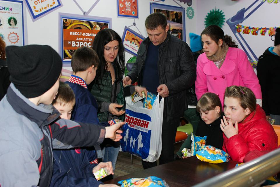 24 апреля  - дети из  РЦ Гармония в квест-комнате, Харьков